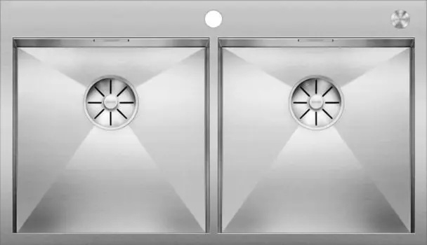 Мойка кухонная Blanco Zerox 400/400-IF/А клапан-автомат