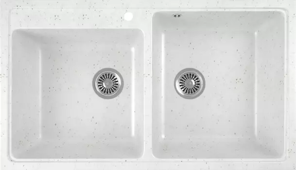 Мойка кухонная Domaci Бьелла DMC-85K белая