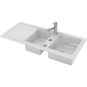 Мойка кухонная Duravit Cassia 116х51 белая