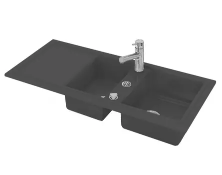 Мойка кухонная Duravit Cassia 116х51 черная