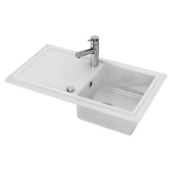 Мойка кухонная Duravit Cassia 86х51 белая