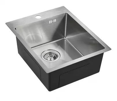 Мойка кухонная Emar PVD 201 EMB-128A PVD Nano Satine сатин