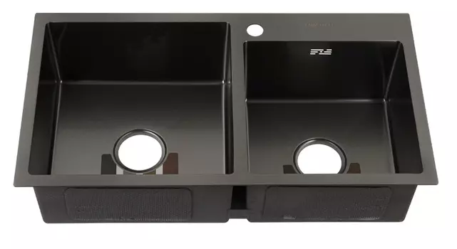 Мойка кухонная Fabia Profi 78433G двойная, графит