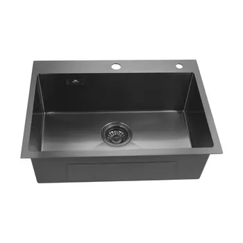 Мойка кухонная Fashun 21M Комплект AS5545-17 55x45 см, графит