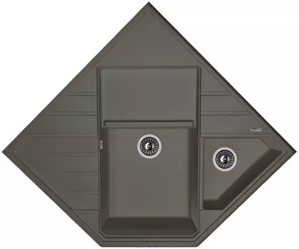 Мойка кухонная Florentina Бомбей, антрацит