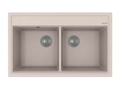 Мойка кухонная Florentina Липси 820 двойная, песочный