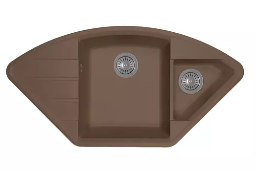 Мойка кухонная Flortek Крокус 980 мокко