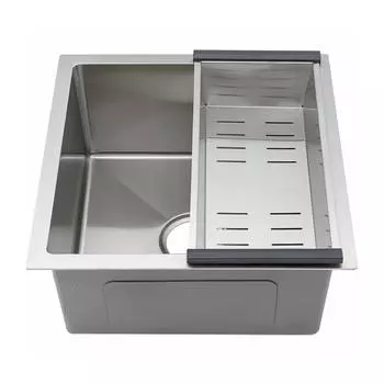 Мойка кухонная Gappo GS4444 с коландером, сатин