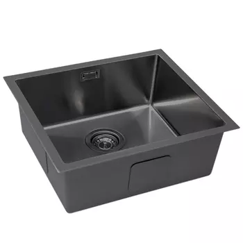 Мойка кухонная Grandex Aqua Proline 3002063 55х45 см, графит