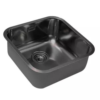 Мойка кухонная Grandex Aqua Select 2003333 44,5х44,5 см, графит