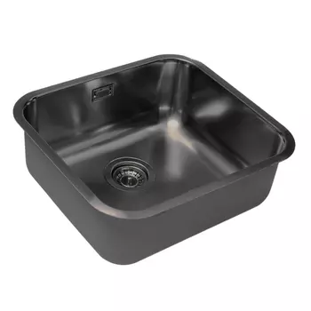 Мойка кухонная Grandex Aqua Select 2003343 49,5х44,5 см, графит