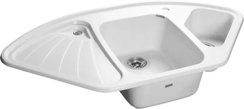 Мойка кухонная GranFest Corner GF-C1040E иней