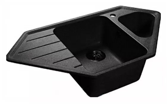 Мойка кухонная GranFest Corner C-950E черная
