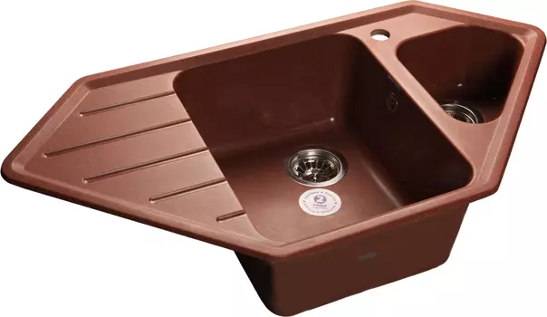 Мойка кухонная GranFest Corner C-950E красный марс