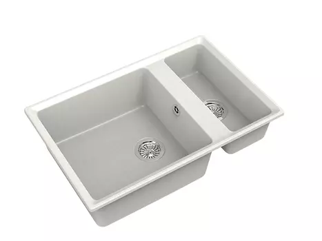 Мойка кухонная GranFest LEVEL GF-LV-760K белая