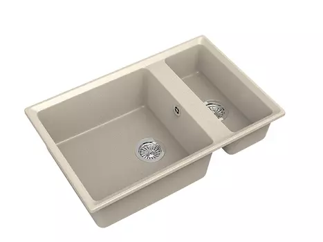 Мойка кухонная GranFest LEVEL GF-LV-760K бежевая
