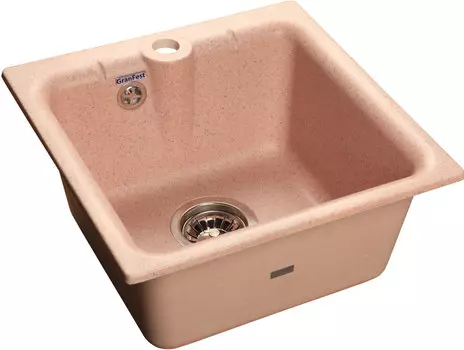 Мойка кухонная GranFest Practik GF-P420 светло-розовая