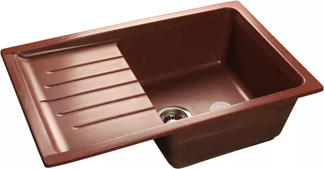 Мойка кухонная GranFest Practik GF-P760L красный марс
