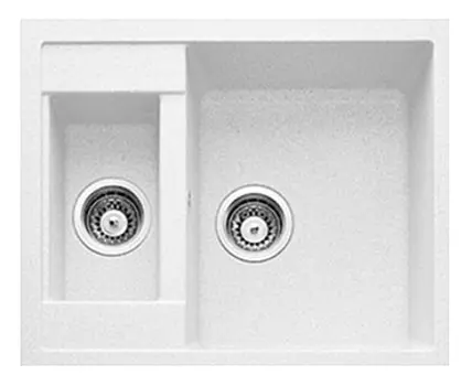 Мойка кухонная GranFest Quadro Q-610K белая