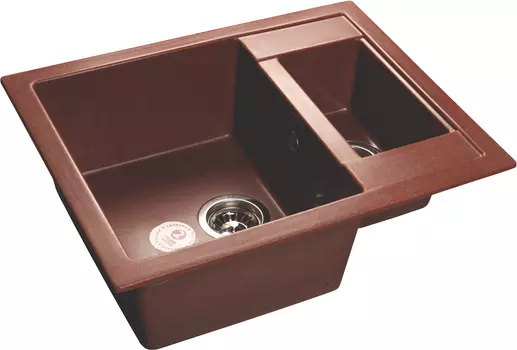 Мойка кухонная GranFest Quadro Q-610K красный марс