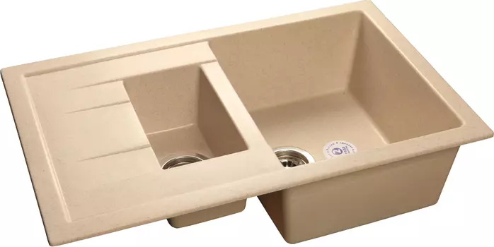 Мойка кухонная GranFest Quadro Q-775KL бежевая