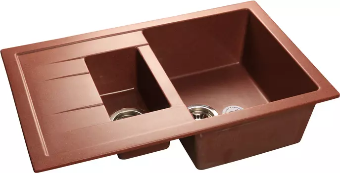 Мойка кухонная GranFest Quadro Q-775KL красный марс