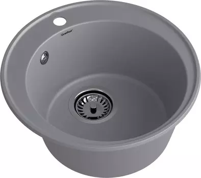 Мойка кухонная GranFest Quarz 08 47,9х47,9 см темно-серая