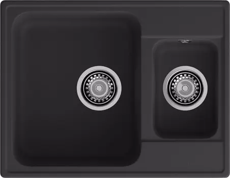 Мойка кухонная GranFest Quarz 09 61,7х48 см черная