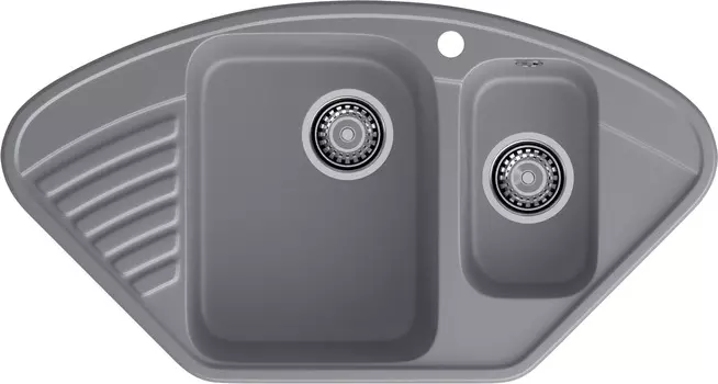 Мойка кухонная GranFest Quarz 14 92,7х49,7 см темно-серая