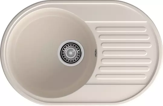 Мойка кухонная GranFest Quarz 18 74х48 см, белая