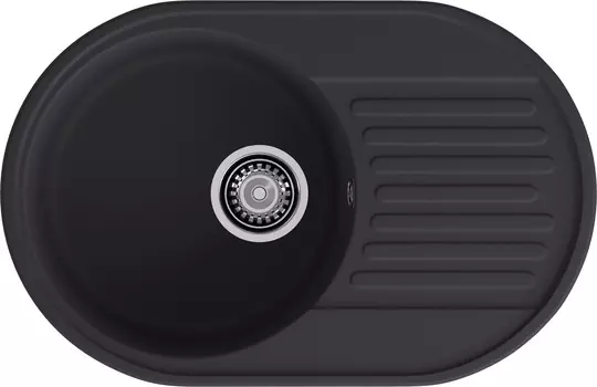 Мойка кухонная GranFest Quarz 18 74х48 см, черная