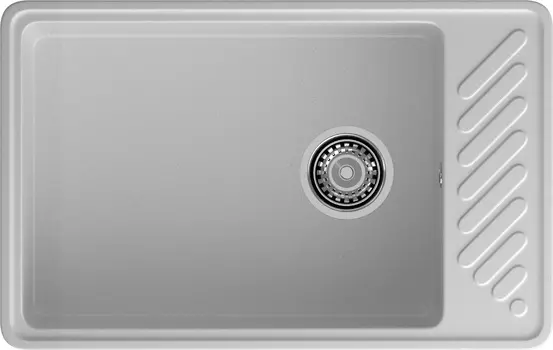 Мойка кухонная GranFest Quarz 51 75,3х47,6 см серая