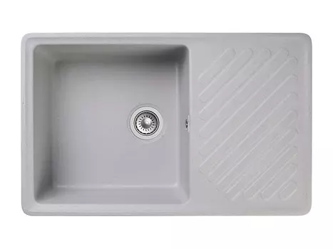 Мойка кухонная GranFest Quarz 52 75,3х47,7 см серая