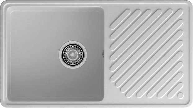 Мойка кухонная GranFest Quarz 53 85,1х47,9 см серая