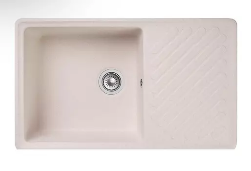 Мойка кухонная GranFest Quarz 53 85,1х47,9 см белая