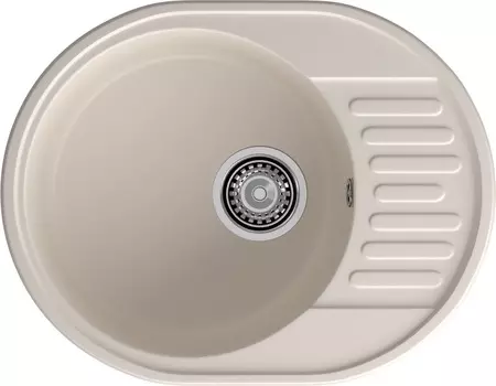 Мойка кухонная GranFest Quarz 58 61,7х48 см белая