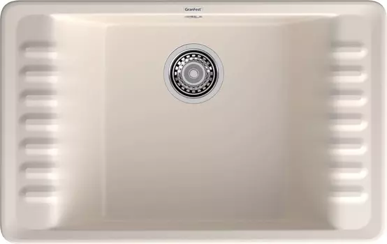 Мойка кухонная GranFest Quarz 71 75,2х47,5 см белая