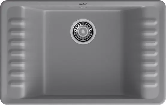 Мойка кухонная GranFest Quarz 71 75,2х47,5 см темно-серая