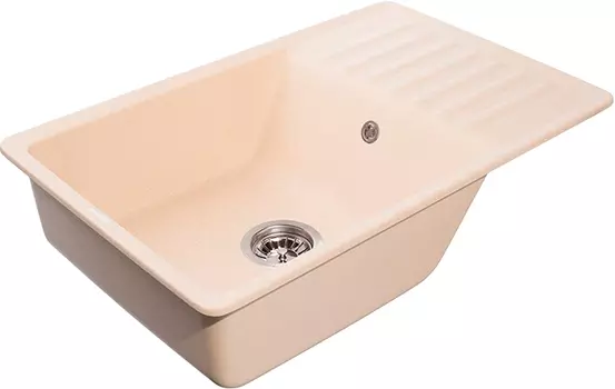 Мойка кухонная GranFest Quarz 72 бежевая