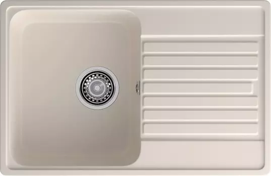 Мойка кухонная GranFest Quarz 78 73,6х47,6 см белая