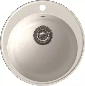 Мойка кухонная GranFest Quarz 08 47,9х47,9 см белая
