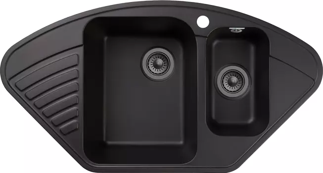 Мойка кухонная GranFest Quarz 14 92,7х49,7 см черная