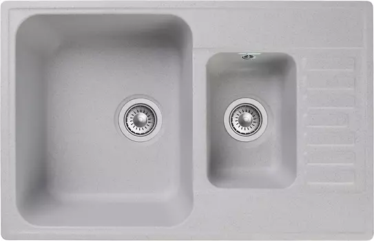 Мойка кухонная GranFest Quarz 21К 73,7х48 см серая