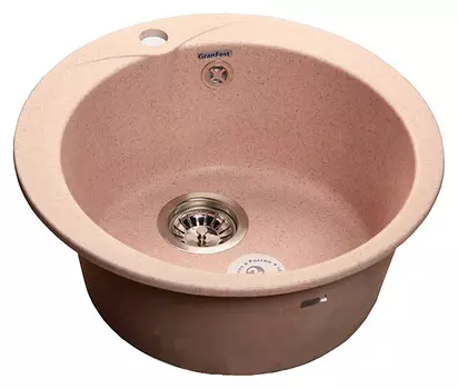 Мойка кухонная GranFest Rondo GF-R480 розовый
