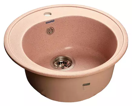 Мойка кухонная GranFest Rondo GF-R510 розовый