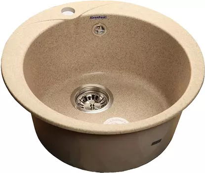 Мойка кухонная GranFest Rondo R-480 песочный