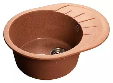 Мойка кухонная GranFest Rondo R-580L терракот