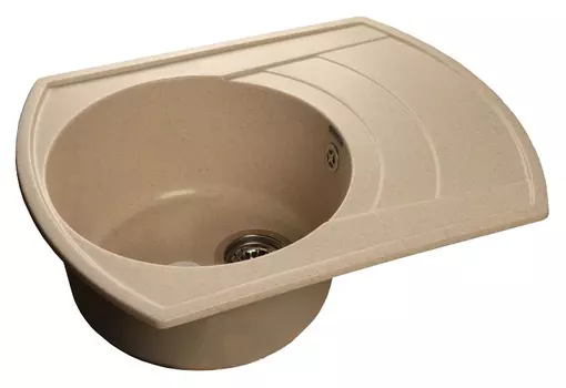 Мойка кухонная GranFest Rondo R-650L бежевая