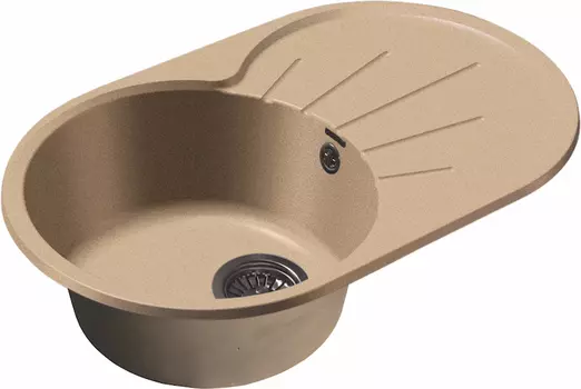 Мойка кухонная GranFest Rondo R-750L песочная