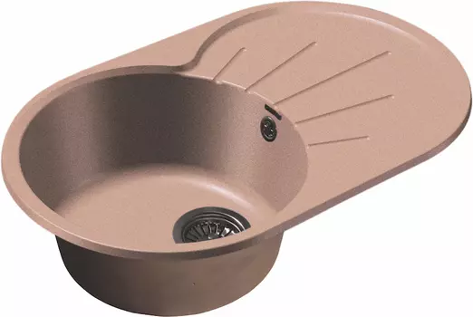 Мойка кухонная GranFest Rondo R-750L светло-розовая